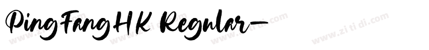 PingFangHK Regular字体转换